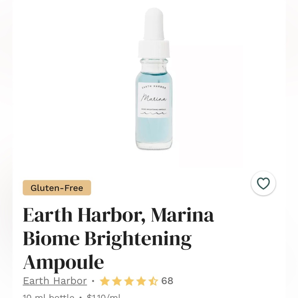 Earth Harbor Marina Biome Brightening Ampoule